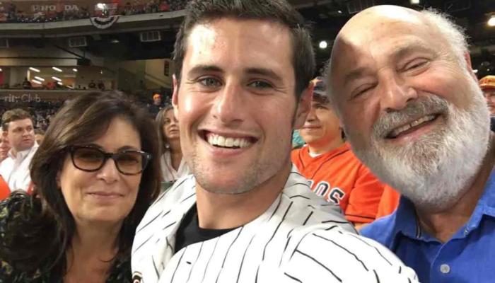 Jake Reiner with parents, Rob Reiner and Michele Reiner