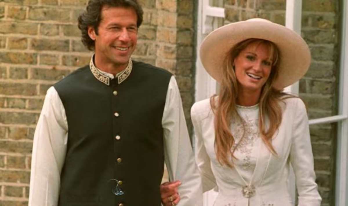 Jemima Goldsmith with former husband Imran Khan