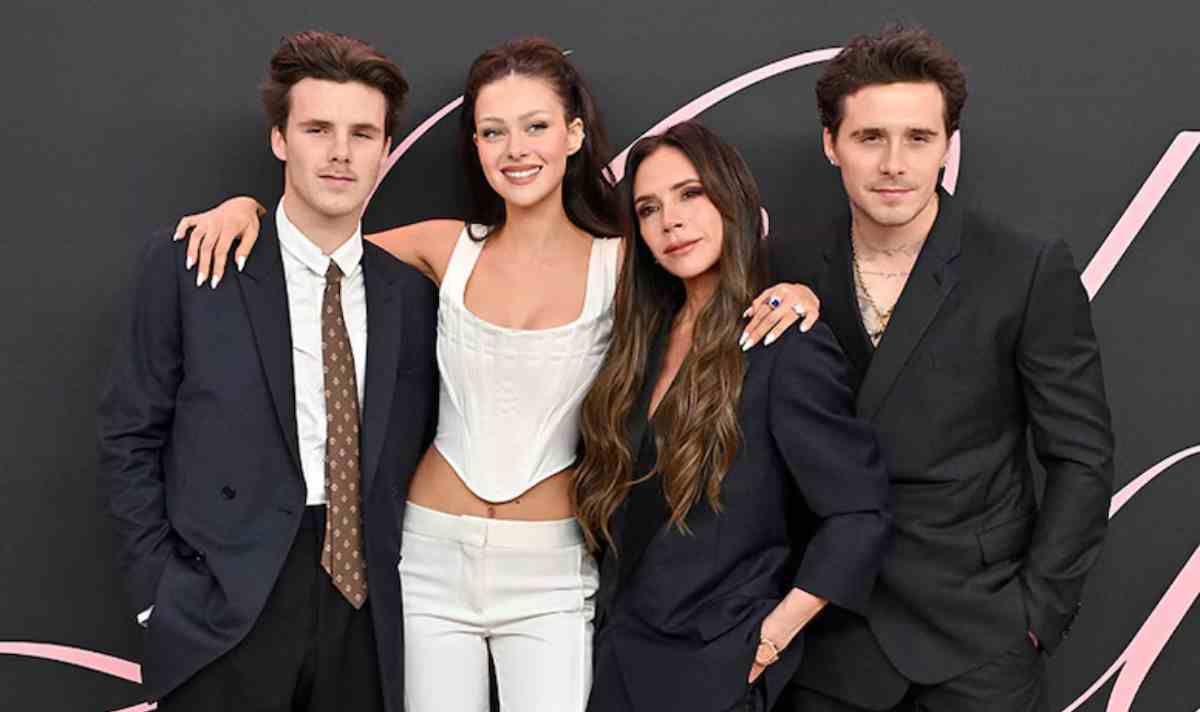 Victoria Beckham, Brooklyn Beckham, Cruz Beckham and Nicola Peltz