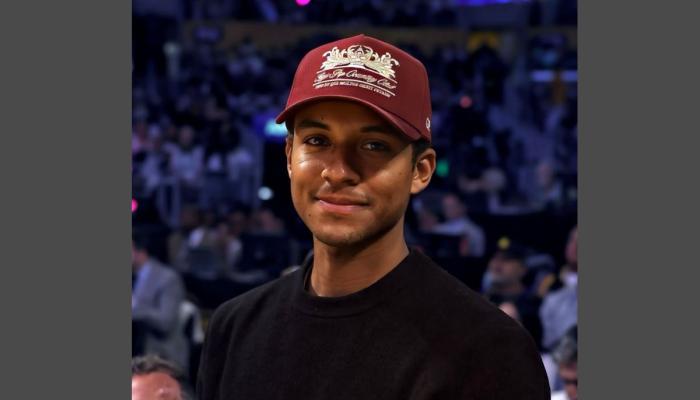 Michael star Jaafar Jackson makes stunning appearance courtside in LA