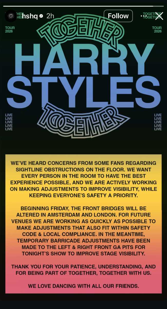 Harry Styles finally responds to fan stage complaints: Actively working