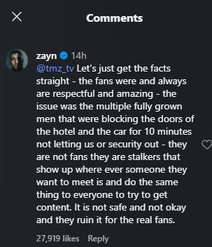 Zayn Malik breaks silence on Manchester hotel incident claims