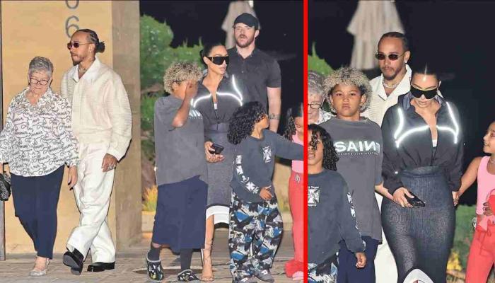 Kim Kardashian, Lewis Hamilton family meet amid engagement report