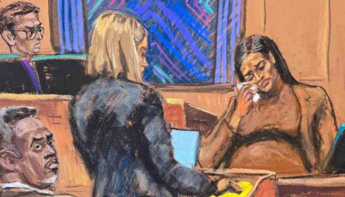 Cassie Ventura during trial of Diddy in sex trafficking and racketeering case