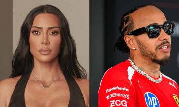 Kim Kardashian steps out to support Lewis Hamilton at Formula 1 event