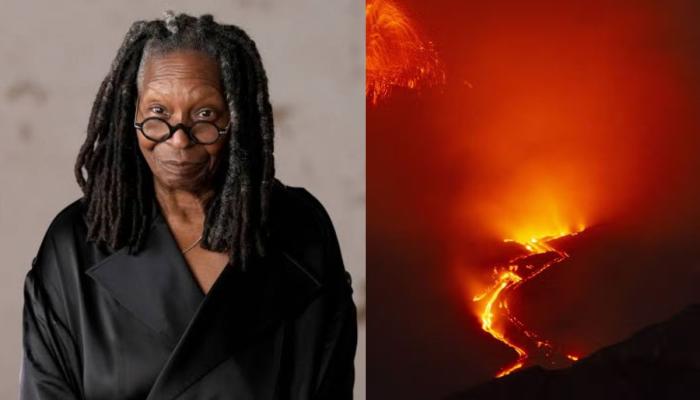 Whoopi Goldberg unable to return home after volcano eruption leaves her stranded in Italy