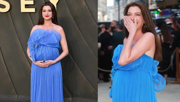 Anne Hathaway reveals sweet story behind her blue Dior dress for The Odyssey premiere