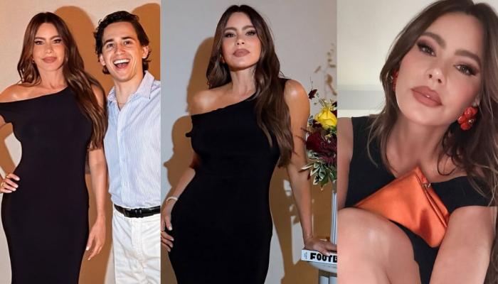 Sofia Vergara turns heads in elegant bodycon black dress during NY outing