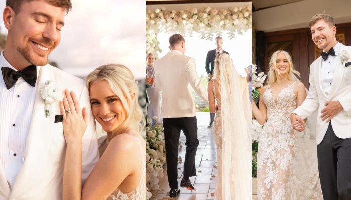 MrBeast drops wedding photos after tying the knot with Thea Booysen
